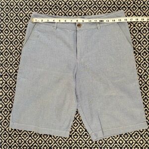 Vintage Ralph Lauren Light blue flat  Front Shorts. Size 20